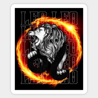 LEO August Zodiac - Astrology Birthday Gift for Women, Horoscope, sun/moon sign, star sign, tarot, Chinese zodiac, celestial, galaxy lovers. Magnet